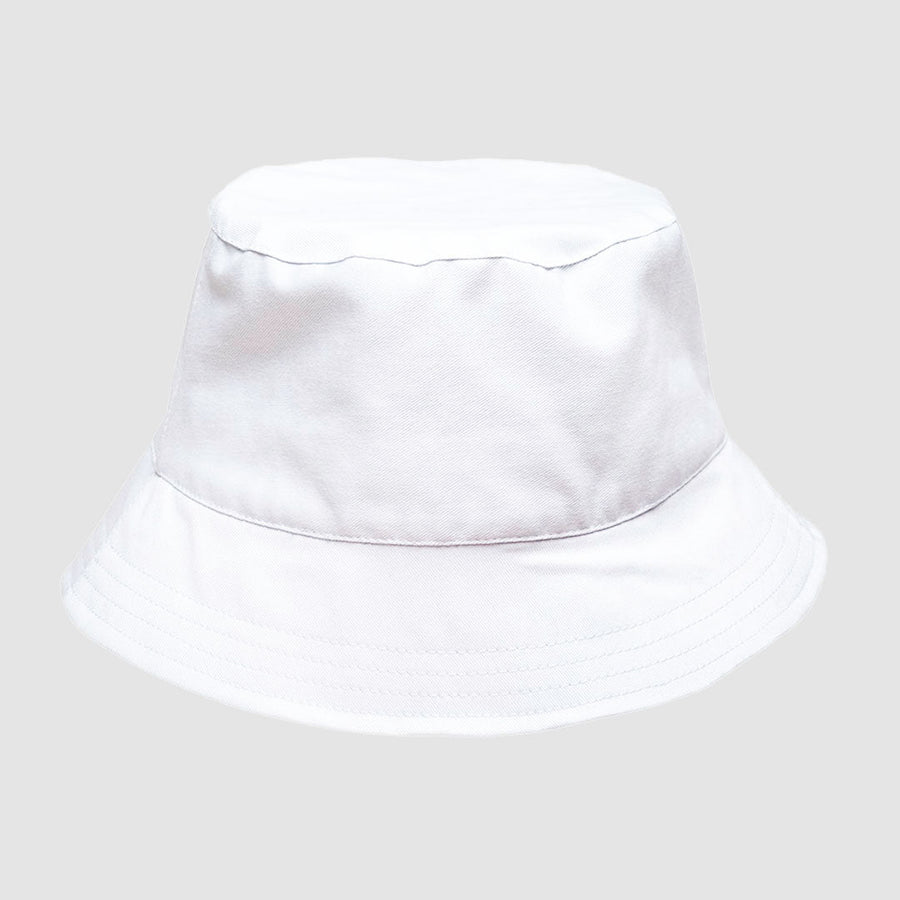 White Bucket Hat JUST IN CASE